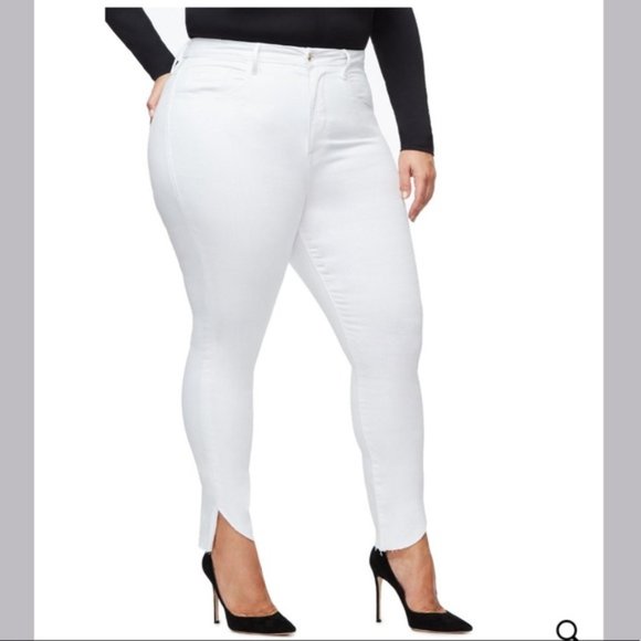 Good American Denim - Good American Good Legs Crop Cascade Hem Jeans